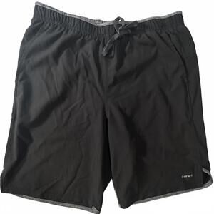 Hind Running‎ Shorts Men's Small Black Zipper Pocket 9" Inseam 31 Waist